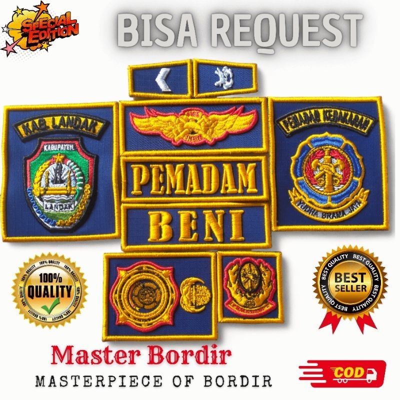 TERBAIKK BORDIR TIMBUL PEMADAM KEBAKARAN [BISA REQUEST]