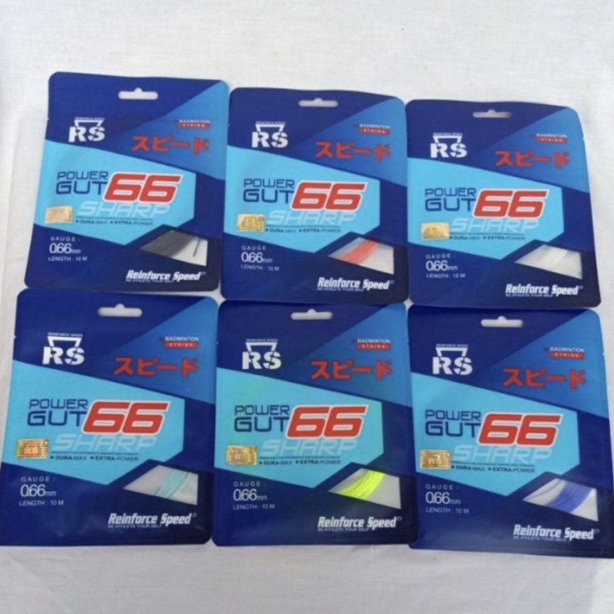 Best Seller Senar Raket Badminton NEW RS POWER GUT SHARP 66 ORIGINAL