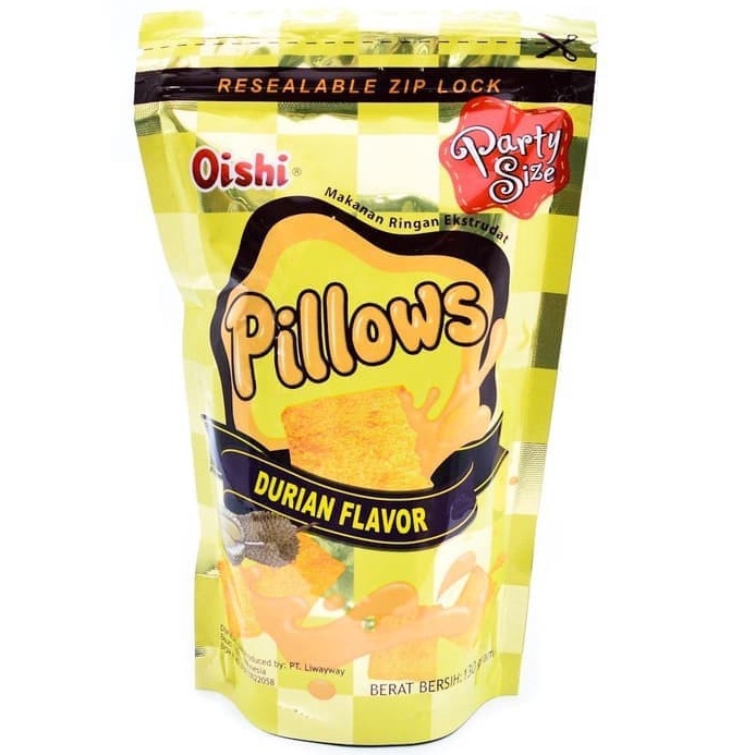 

MURAH MERIAH Oishi Pillows Party 1 gr Durian