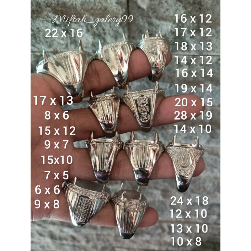 Emban cincin alpaka gigi