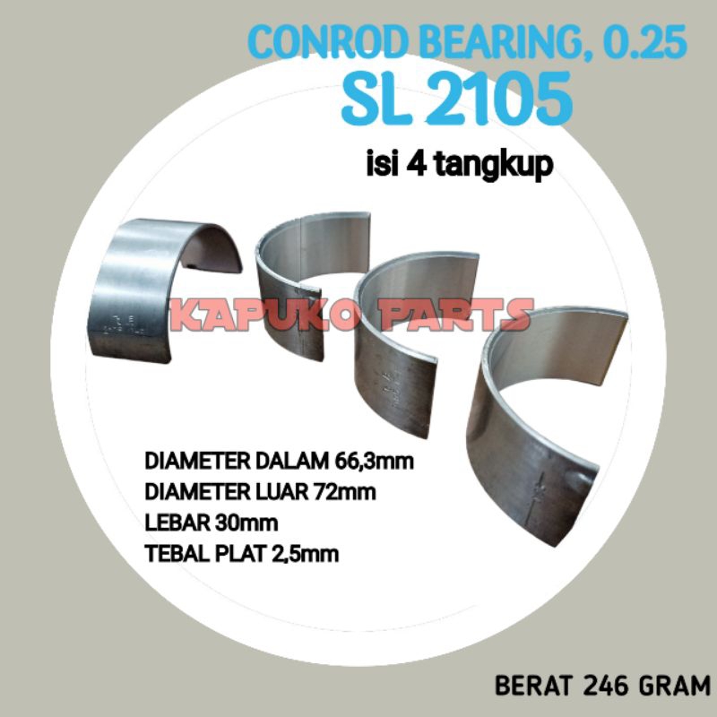 SL2105 METAL JALAN 0.25 UNTUK MESIN DIESEL 2 SILINDER