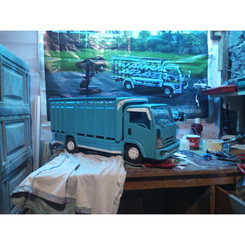 set sasis miniatur truk rc skala 1/14
