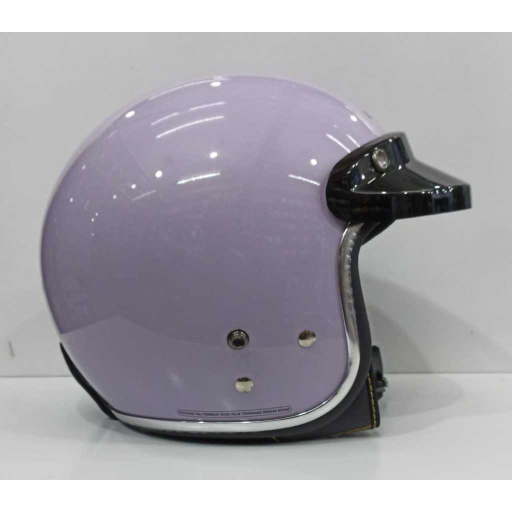 HELM CARGLOSS CFM 2 SOLID LIST CRHOME LILAC / UNGU