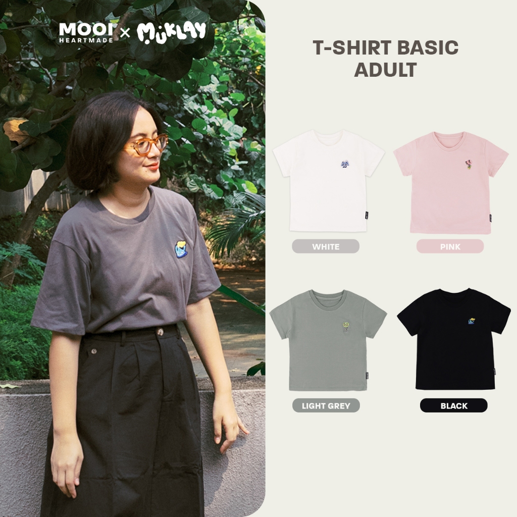 Mooi X Muklay Kaos Dewasa Unisex T-Shirt Basic Adult