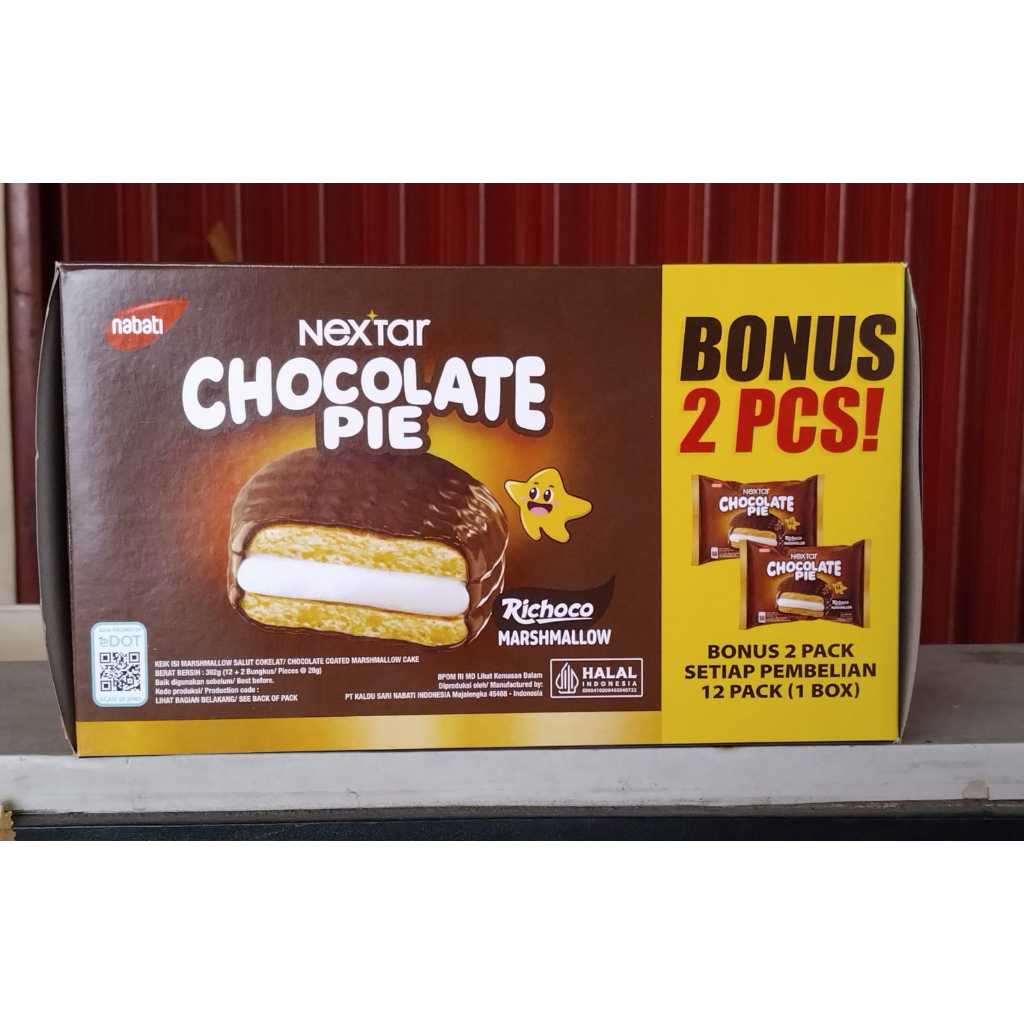 

NEXTAR CHOCOLATE PIE 1 BOX ( 12 +1 } 28 Gram