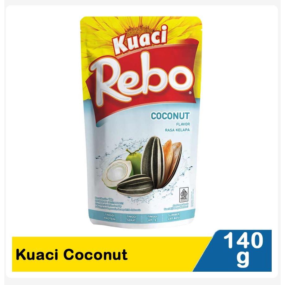 

Rebo Kuaci Biji Bunga Matahari rasa Original / Salted Caramel / Green Tea / Coconut / Milk 150 gr