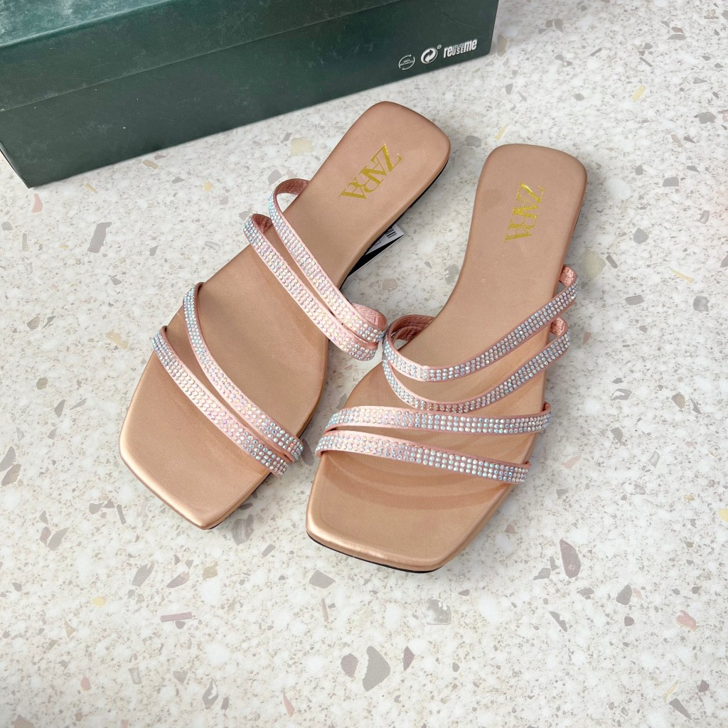 Z51664 SANDAL FLAT WANITA ZARA ORIGINAL