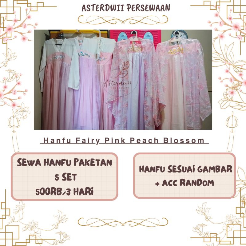 BEST SELLER RENTAL ATAU SEWA HANFU FAIRY PRINCESS PURPLE SIZE DEWASA DAN ANAK