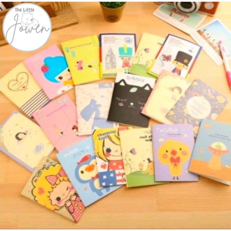 

Buku Tulis Mini Motif Kartun Cartoon Mini Note Book Buku Catatan Memo Pad Lucu Buku Tulis