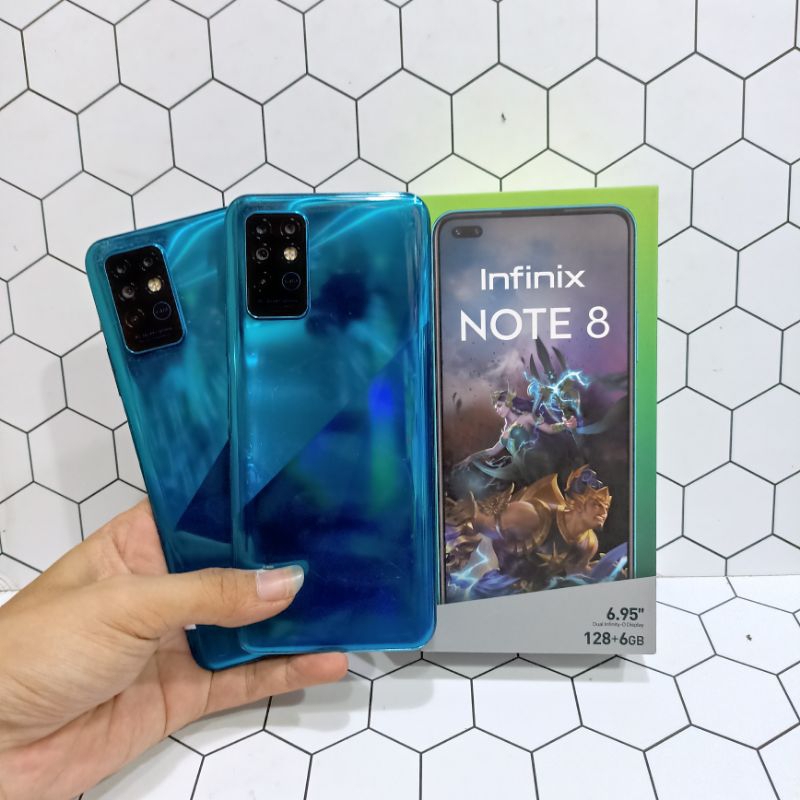 Infinix Note 8 Ram 6/128GB Hp Second Fullset seken-bekas