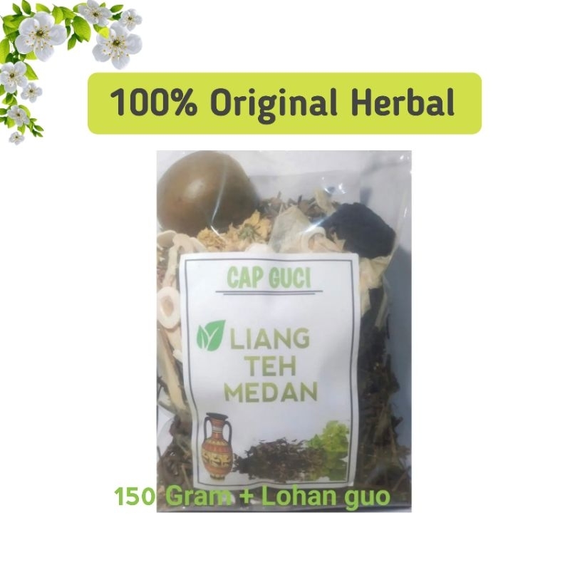 

Liang Teh Original Plus Lohan Guo,Teh Liang Cap Guci Herbal Alami