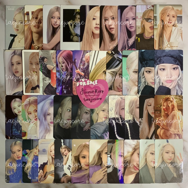 BLACKPINK ROSE OFFICIAL PHOTOCARD ALBUM DVD POB LUCKY DRAW LD BOOTH VINYL MAKESTAR SOLO -R- KPOPMERC