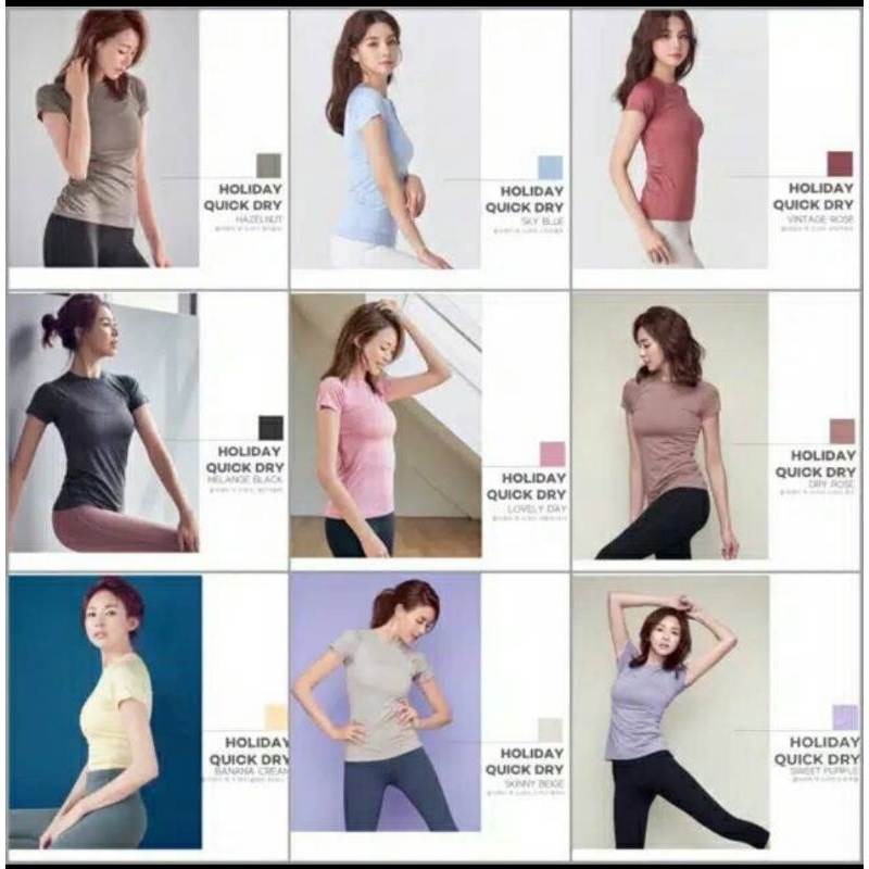 STL Kaos Olahraga wanita bahan quick dry