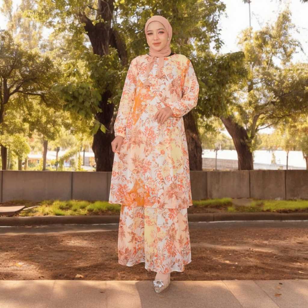 Gamis Malaysia Motif Paling Baru 2024