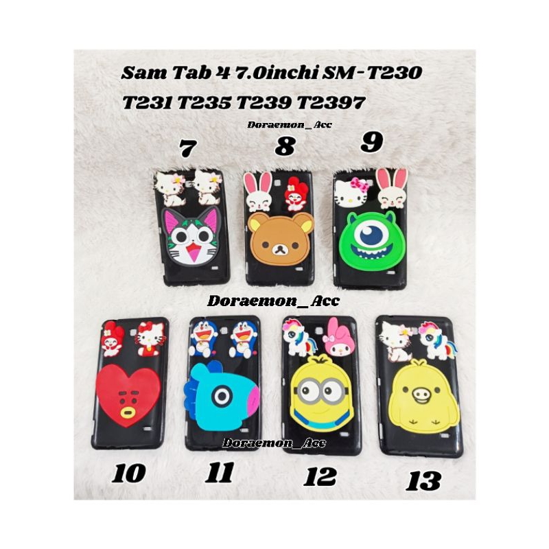 Soft Case Silicon 3Motif Sam Galaxy Tab 4 7.0inchi SM-T230 T231 T235 T239 T2397 3Motif