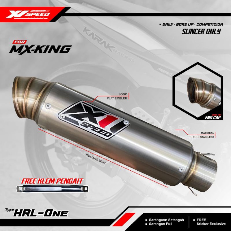 Slinser Racing panjang Silinser 22cm by X1 Speed Racing