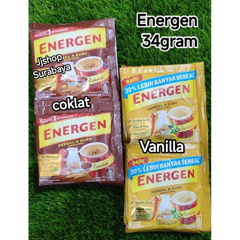 

Energen isi 5pcs sereal oat susu rasa coklat dan vanilla