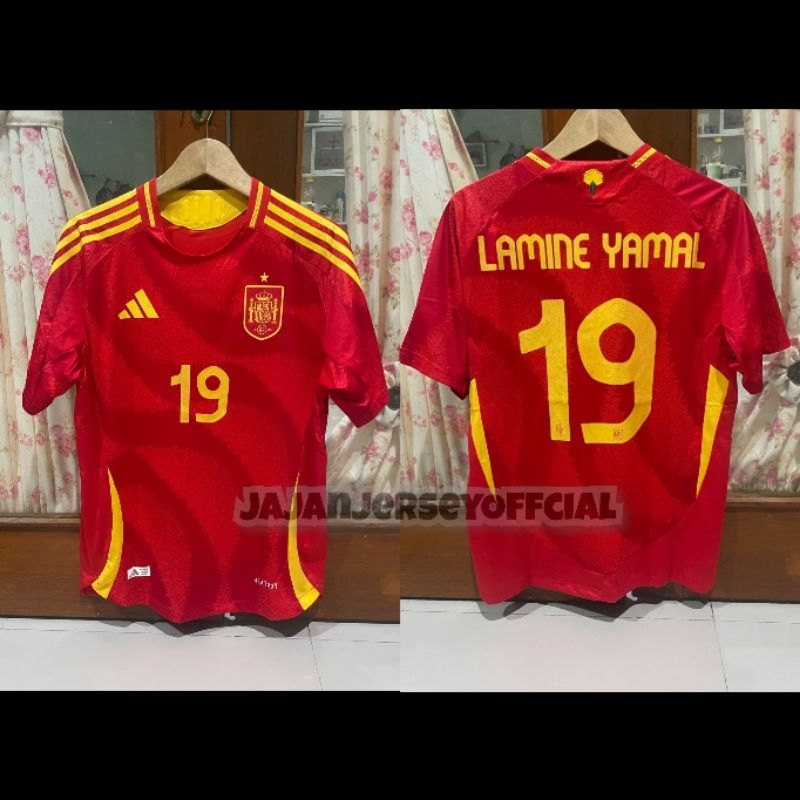 Jersey negara spanyol home player issue (PI) 2022 2023 2024