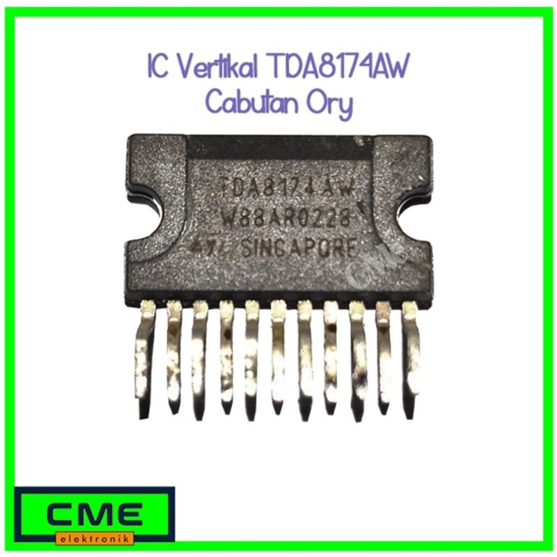 IC Vertikal Cabutan TDA8174 / TDA8174AW Vertical Copotan ORI Original