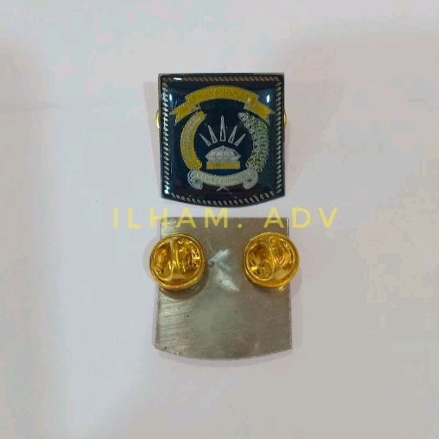 Pin BHAYANGKARI  lapis resin ~ paku/peniti