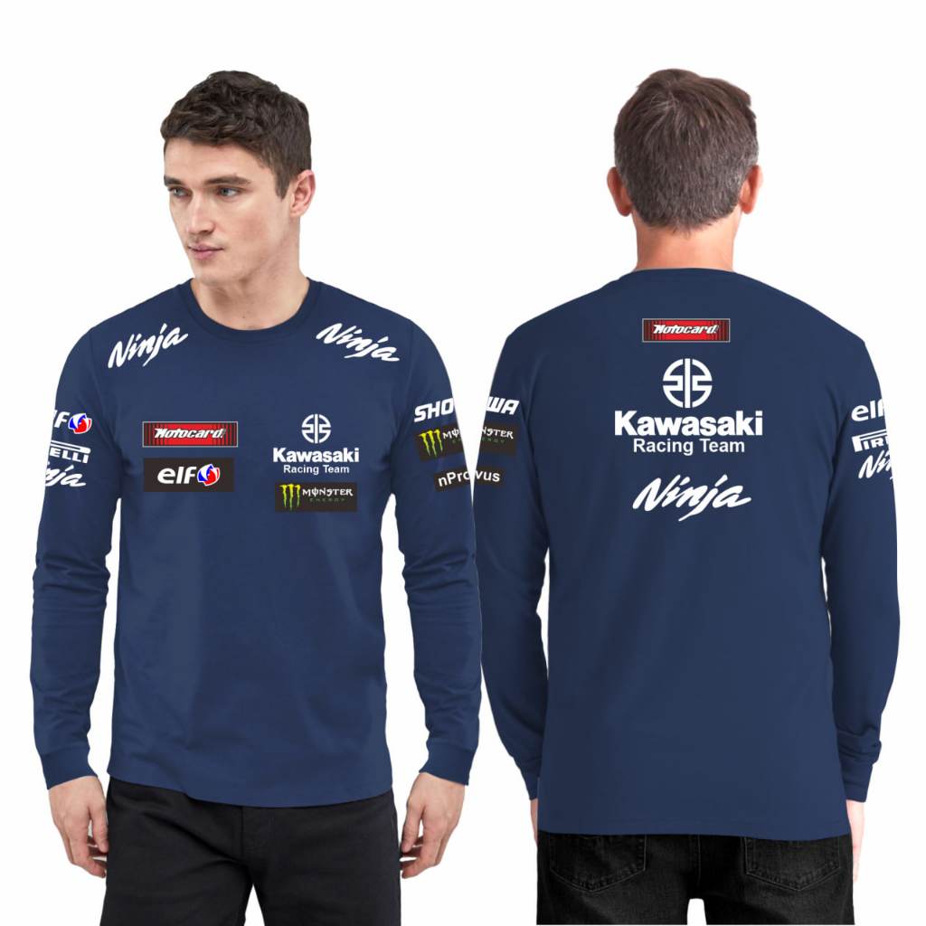 Kaos Distro Pria Lengan Panjang Pria Cowok Supermoto Trail Racing Motor cross Cotton Combed 24s Teba