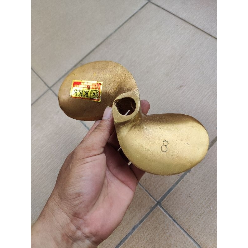 Baling kuningan D2X8 as¾ (as19mm) untuk perahu nelayan as ketinting 7pk 8pk 9pk 10pk