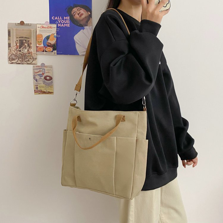 TERLARIS HAYDEN RAEON BAG TOTE BAG POLOS GAYA KEKINIAN TAS TOTE KANVAS FASHIONABLE WANITA KOREA TAS