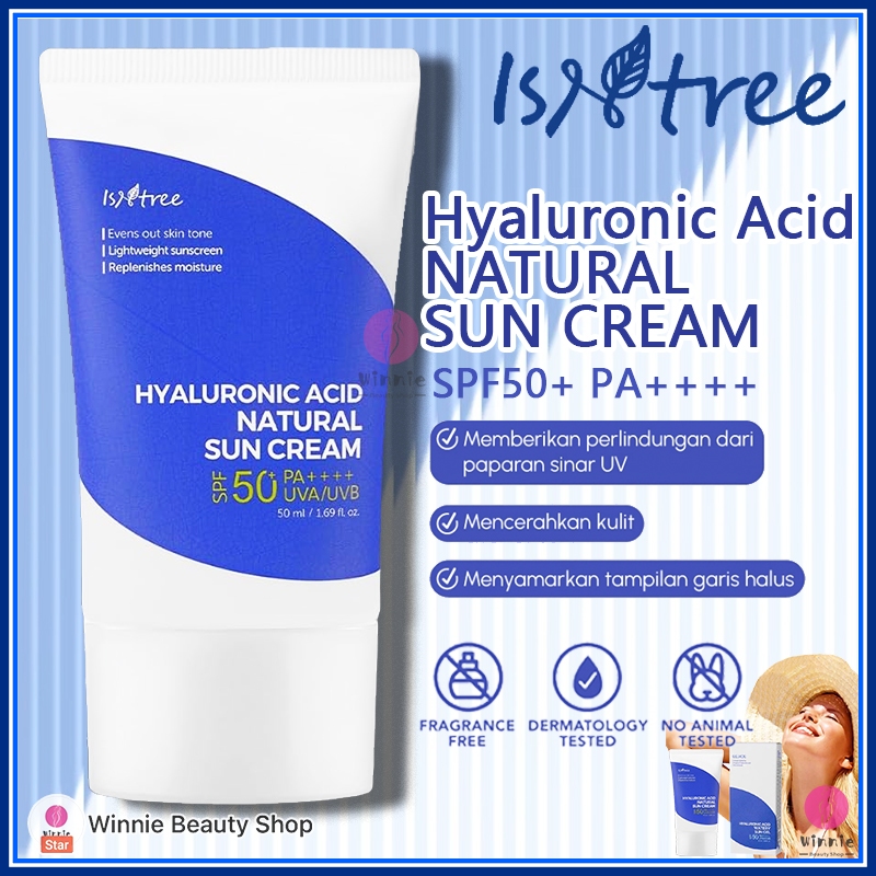Isntree Hyaluronic Acid Watery Natural Sun Cream SPF50+ PA++++  50ml / Isntree  Sunscreen / ISNTREE 