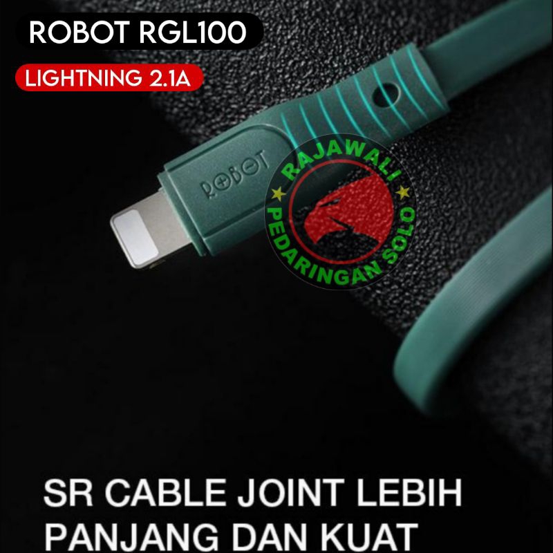 KABEL DATA CHARGING IPHONE LIGHTNING ROBOT RGL100