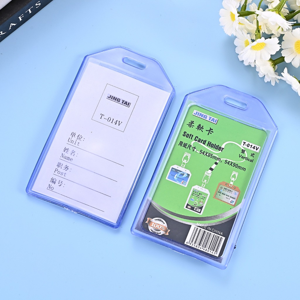 

KOTAK ID CARD TEMPAT ID CARD SOFT CARD HOLDER KARET LENTUR CLEAR