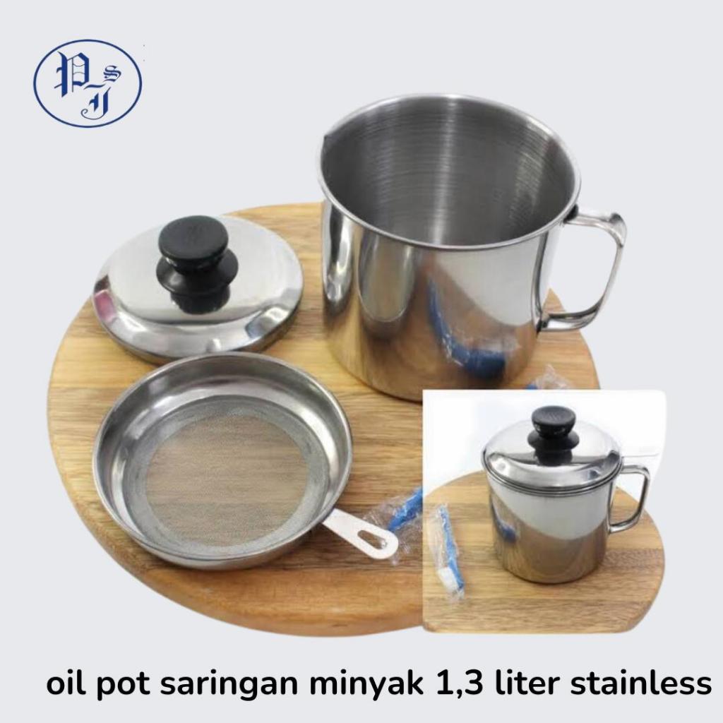 Oil Pot Saringan Minyak 1.3 Liter Stainles