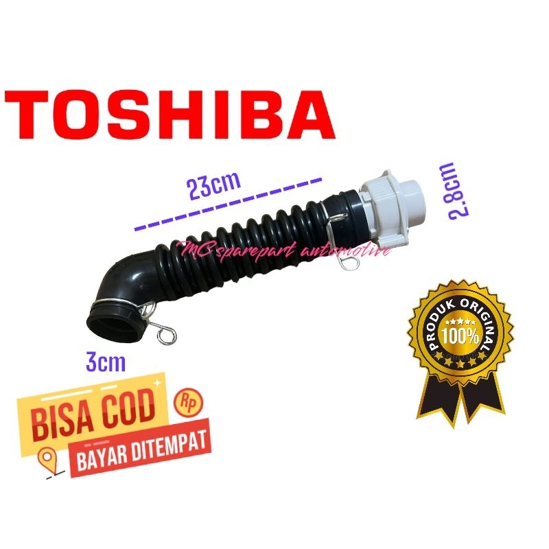 Selang karet drain dalam mesin cuci TOSHIBA 1Tabung | selang mesin cuci