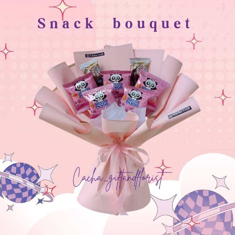 

Buket jajan, buket Snack, Snack bouquet, buket wisuda, buket perpisahan, buket ulang tahun