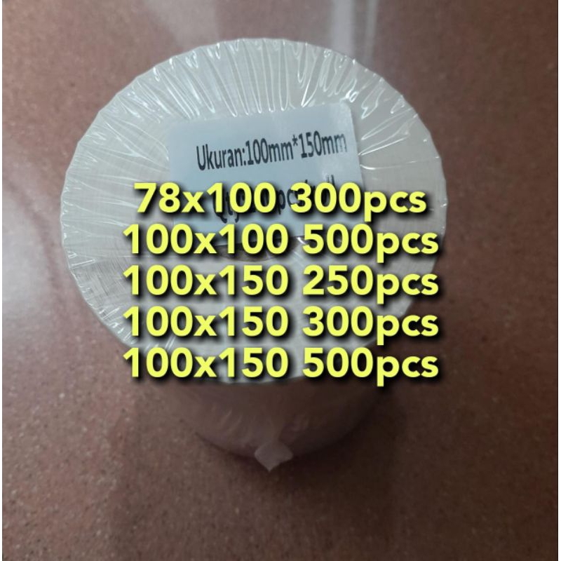 

1 Dus label thermal 100x150 sticker barcode