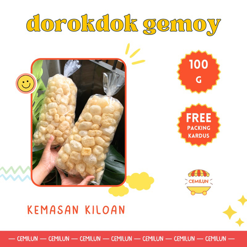 

[100 Gram] Dorokdok / Rambak Sapi Jangek Asli Guling Kemasan Kiloan Gemoy