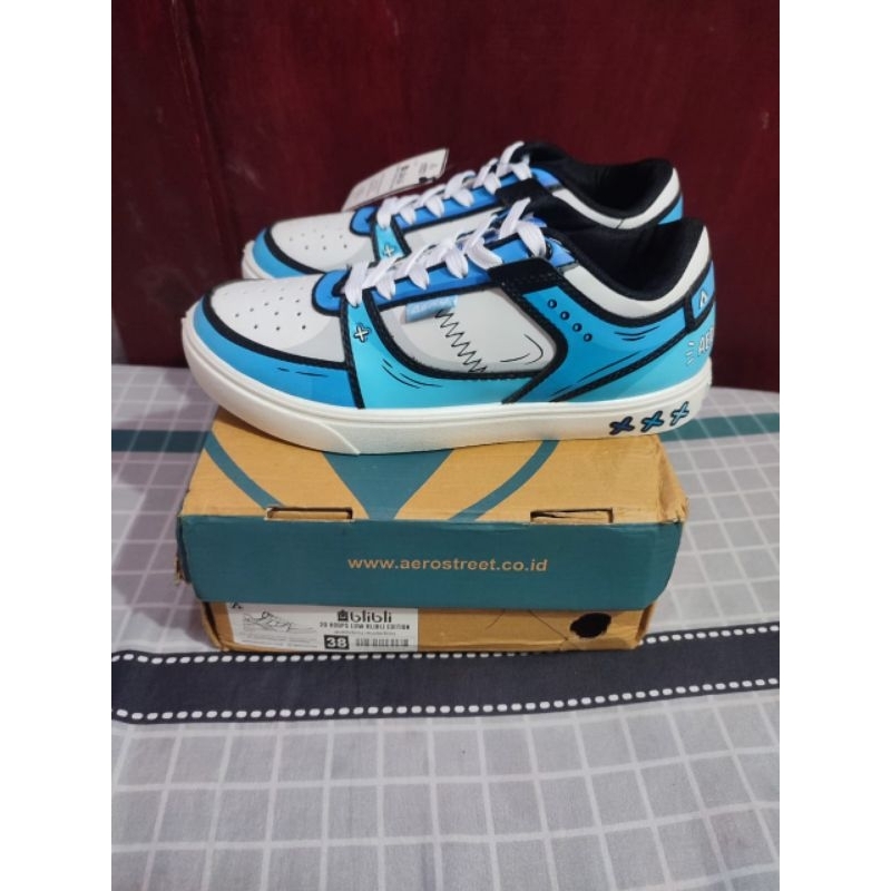 Aerostreet 2D Biru Putih size 38