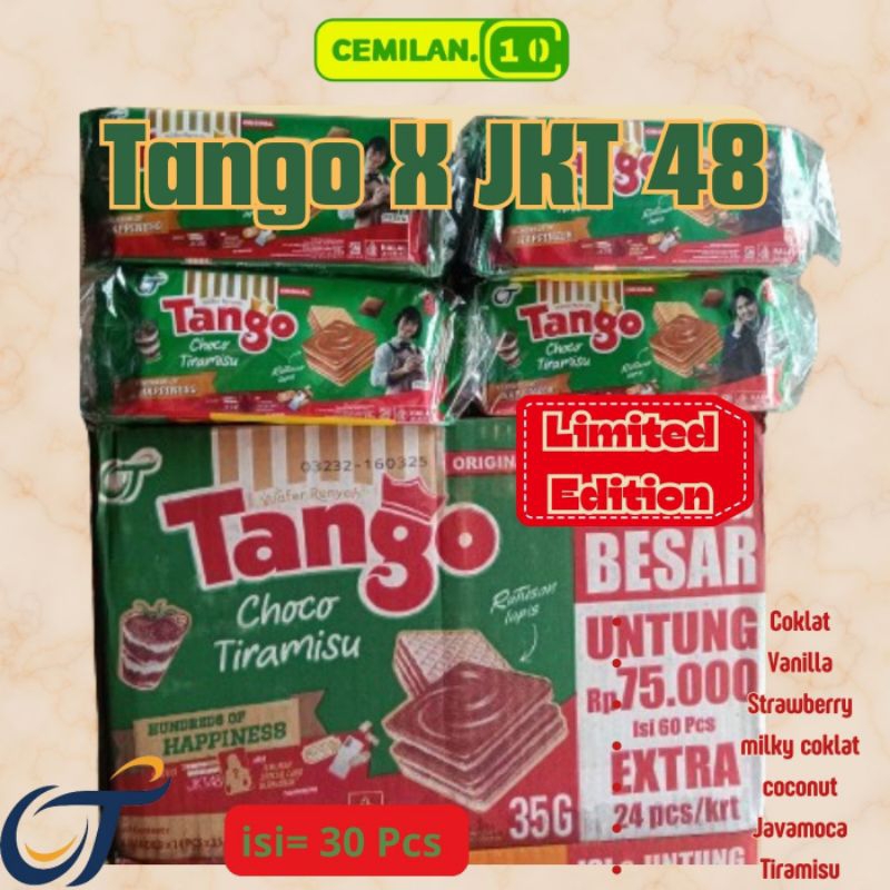 

Wafer Tango X JKT48 LIMITED EDITION Tiramisu 30 Pcs