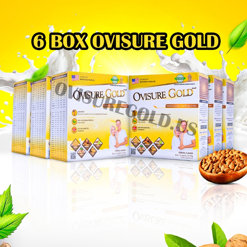 

6 BOX OVISURE GOLD SUSU ORIGINAL LANSIA UNTUK TULANG DAN SENDI LUTUT KAKI