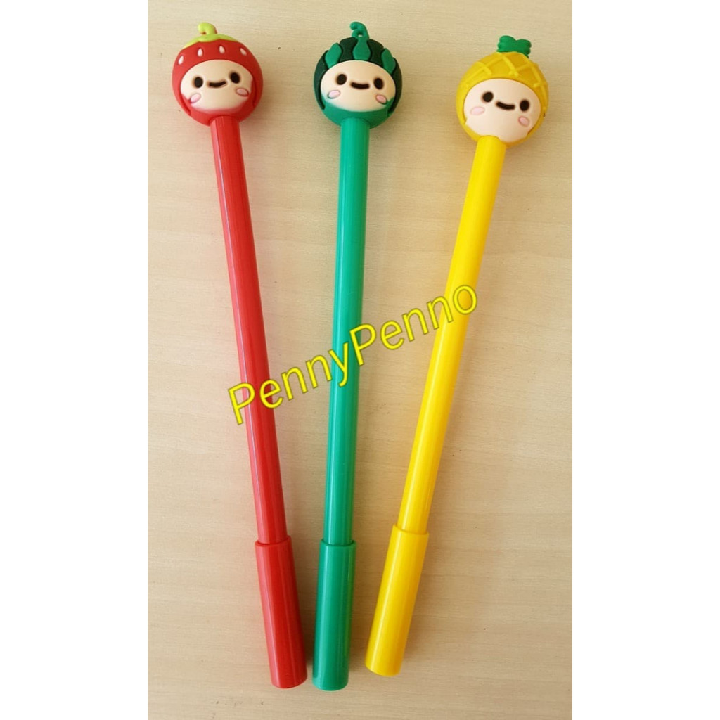 

Pulpen Gel Model Wortel Lobak Buah Nanas Rilakuma