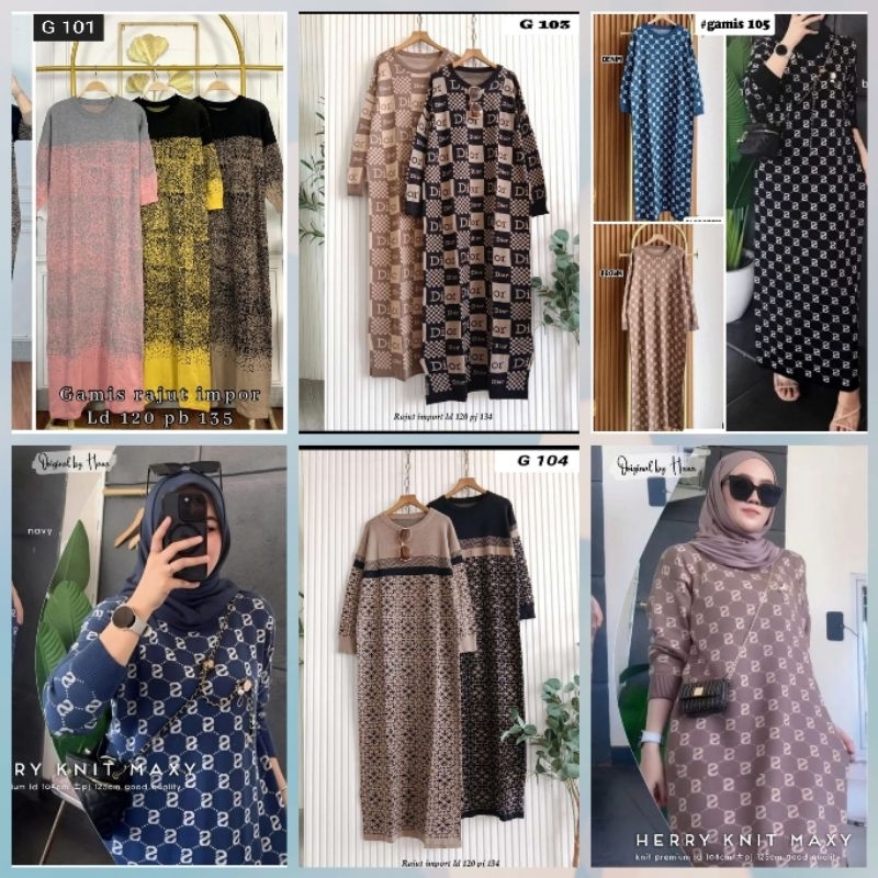 GAMIS RAJUT GAMIS WANITA