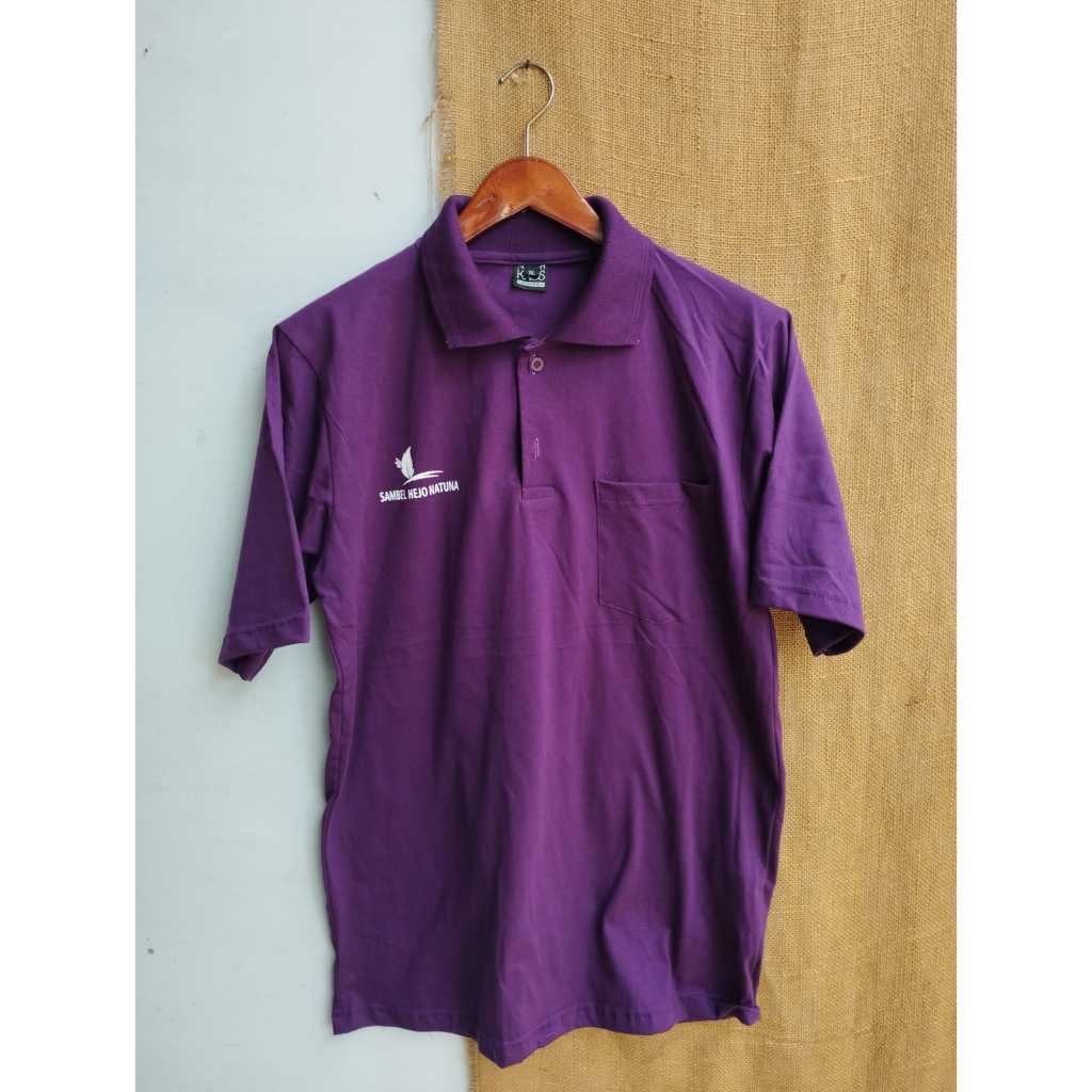 RUMAH KAOS INDONESIA KAOS POLO DEPAN BELAKANG FREE BORDIR BAHAN PREMIUM
