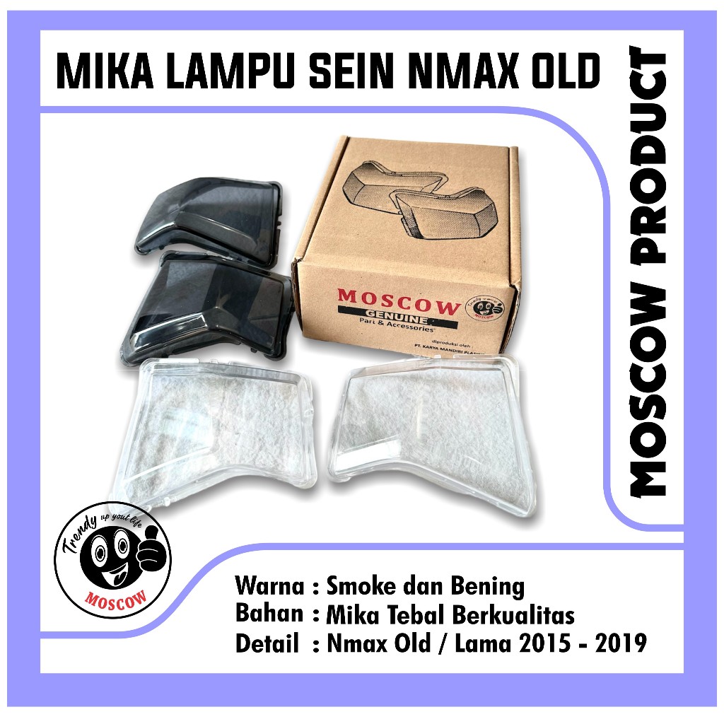 MIKA SEIN DEPAN BENING / SMOKE MOTOR NMAX OLD / LAMA TAHUN 2014 - 2019 COVER LAMPU STOP BELAKANG NMA
