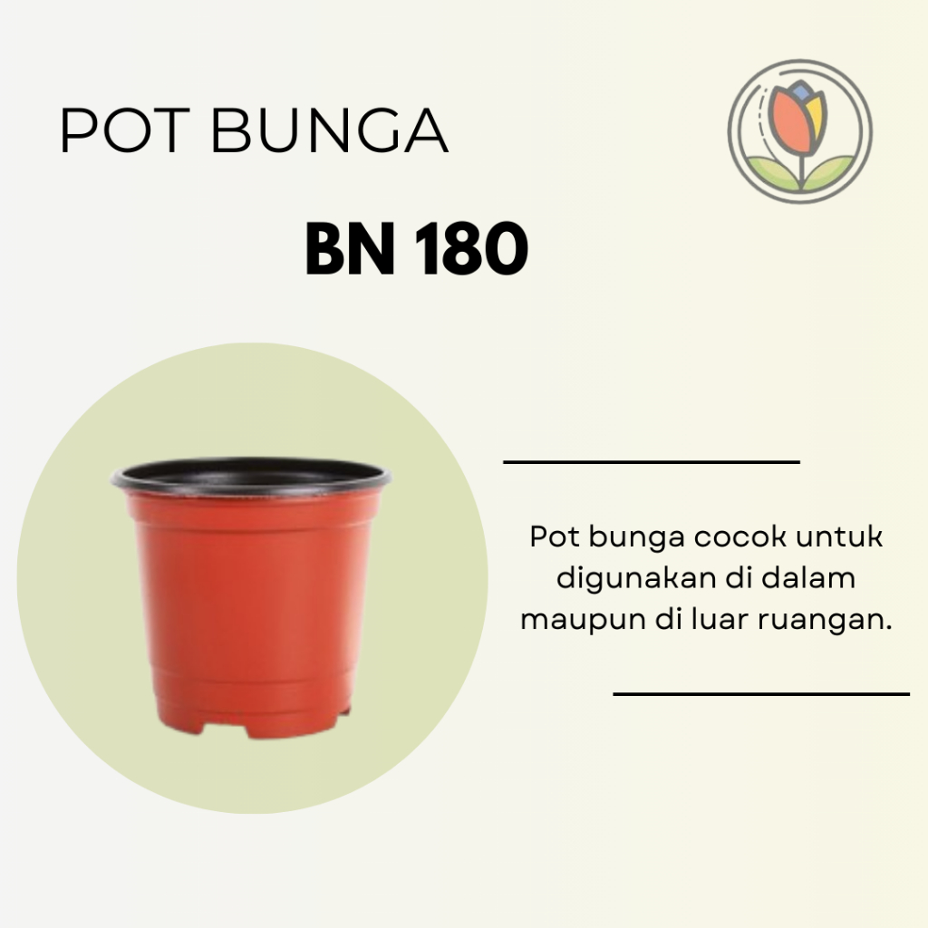 Pot Bunga | Pot Plastik Bata BN 180