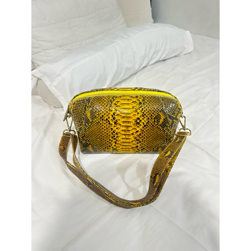 Preloved Tas Kulit Ular Asli