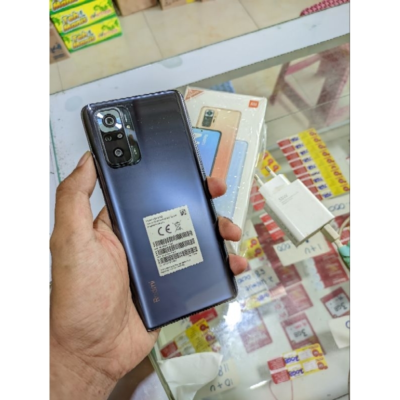 Xiaomi Redmi Note 10 Pro 6/128 Fullset Second Bekas