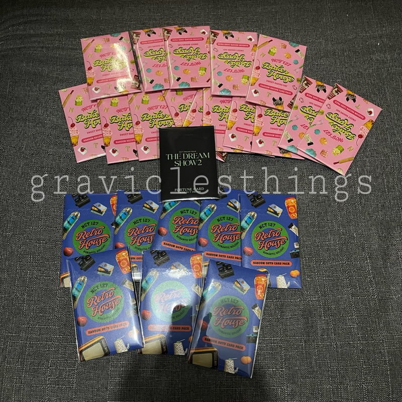 CLEARENCE SALE NCT 127 NCT DREAM FORTUNE CARD RANDOM RECIPE OOTD CARD PACK SEALED BAKER HOUSE RETRO 