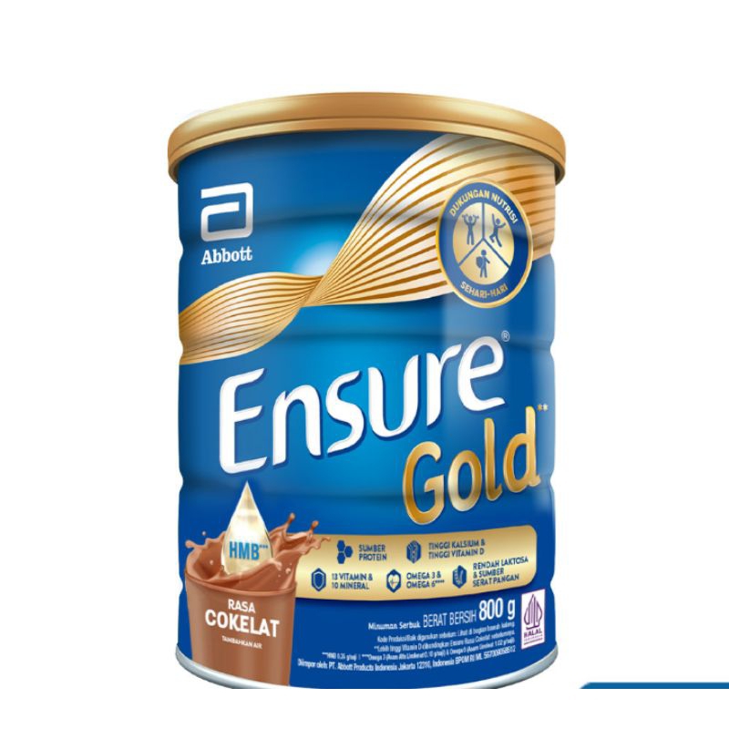 

ENSURE Susu Rendah Laktosa Cokelat 800g / Ensure Coklat 800 g