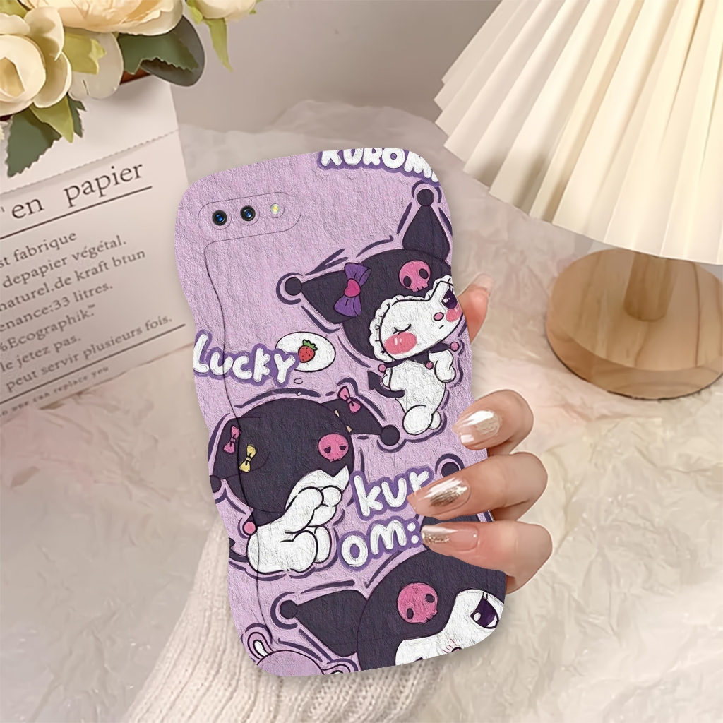 CASE SOFTCASE COCOK UNTUK OPPO A3S / OPPO A5 GELOMBANG - Custome Fashion KARTUN KUROMI CUTE - New Ar