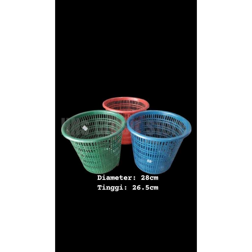 Keranjang sampah bulat EMS plastik kecil serbaguna grosir // ecer // Termurah // KERANJANG SAMPAH TE