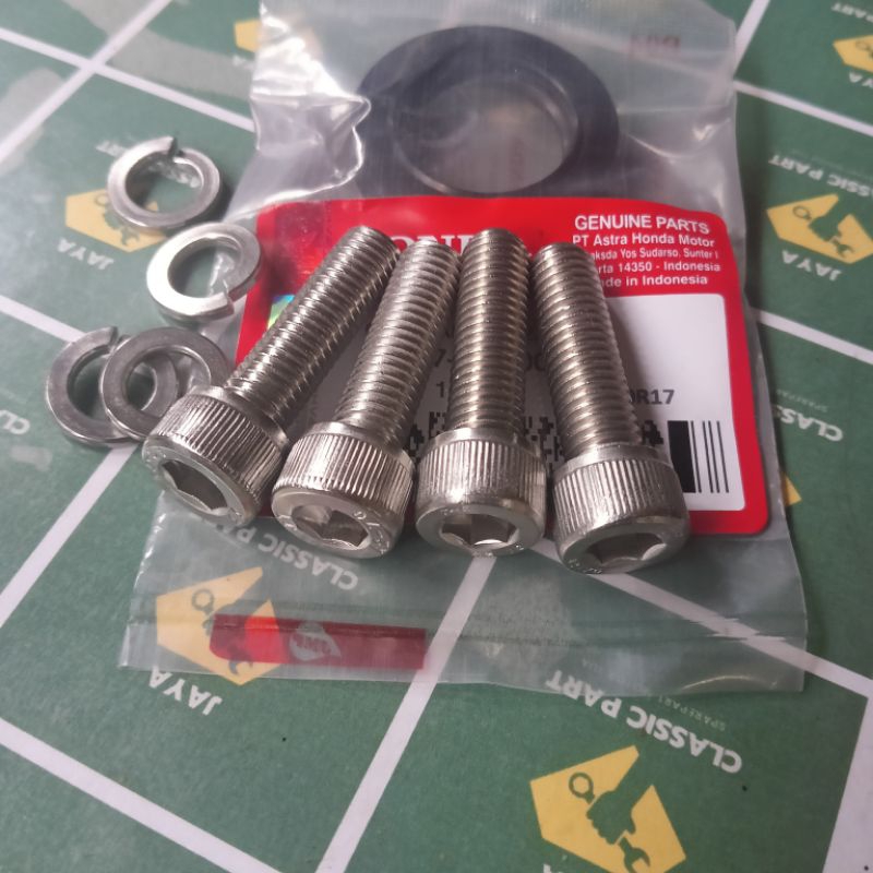 BAUT RING SET OIL SEAL NAP GEAR MEGAPRO NEW VERZA MP MONO CB 150 VERZA BAUT L STAINLESS 304 THE A2-0